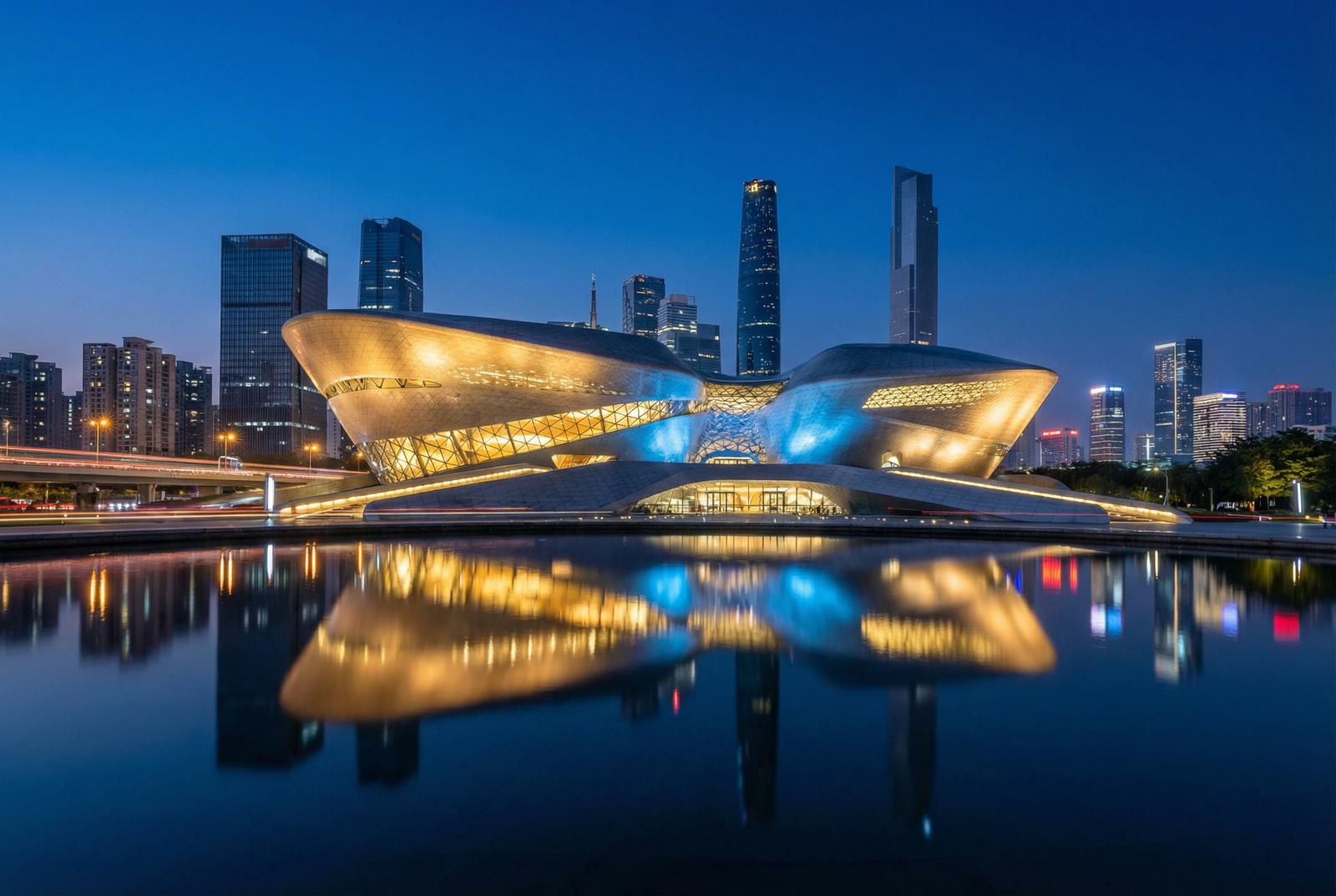 里番网广州大剧院夜景视频